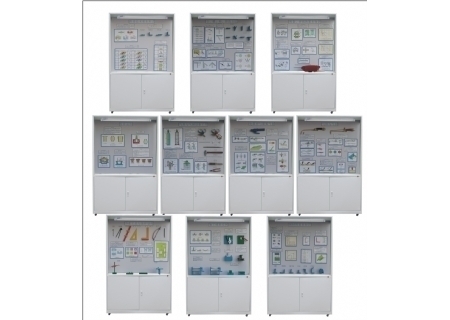 YL-521型《焊、鉚工工藝學(xué)》示教陳列柜