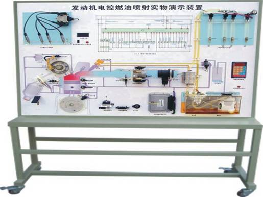 普通型發(fā)動機(jī)電控燃油噴射實(shí)物演示裝置